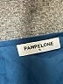 Pampelone Solid Blue Jumpsuit Size S - photo 4