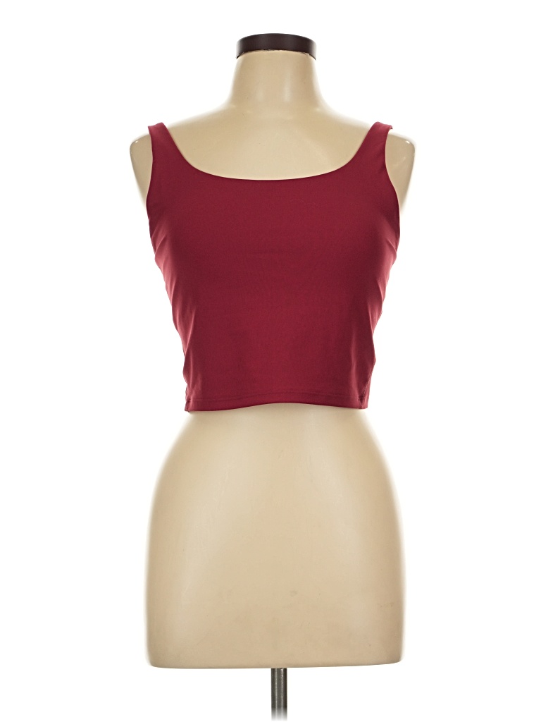 Pre-owned Active By Old Navy Tube Top Burgundy Strapless Neckline Tops