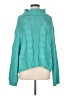 Dokotoo Solid Teal Turtleneck Sweater Size M - photo 1
