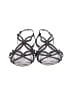Tamara Mellon Silver Black Sandals Size 7 - photo 2