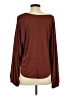 Dolan 100% Polyester Brown Long Sleeve Blouse Size S - photo 2