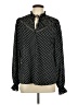 Tamara H. 100% Polyester Polka Dots Black Long Sleeve Blouse Size L - photo 1