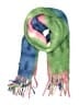 Assorted Brands 100% Polyester Green Pink Scarf One size - photo 1