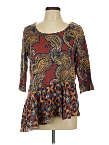 One World 3/4 Sleeve Top (view 1)