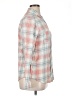 BP. 100% Cotton Plaid Ivory Long Sleeve Button-Down Shirt Size XL - photo 4