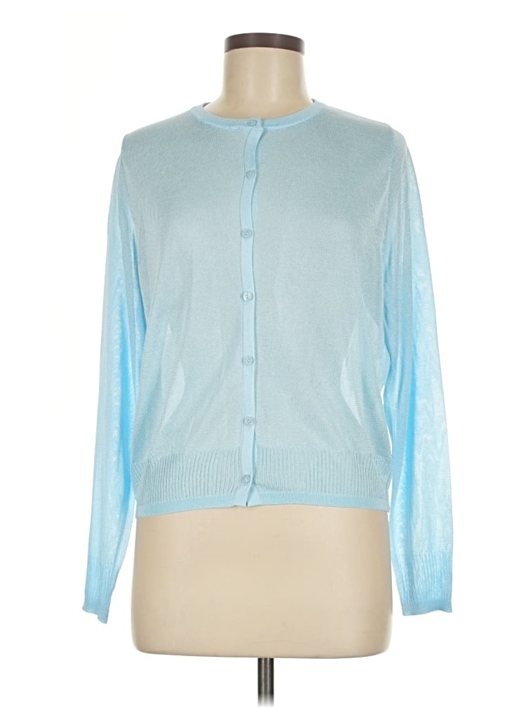 Pre-owned Scoop Cardigan Sweater In Blue
