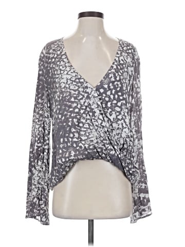 Blue Life Long Sleeve Blouse (view 1)
