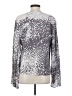 Blue Life 100% Rayon Silver Long Sleeve Blouse Size S - photo 2