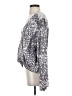 Blue Life 100% Rayon Silver Long Sleeve Blouse Size S - photo 5