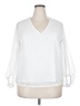 Unbranded White Long Sleeve Blouse Size XXL (estimated) - photo 1