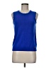 Ellen Tracy Blue Sleeveless Top Size M - photo 1