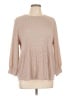Adrianna Papell Tan 3/4 Sleeve Blouse Size L - photo 1
