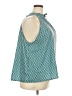 Shein Curve 100% Polyester Teal Sleeveless Blouse Size 20 Plus (4) - photo 4