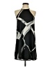 Veronica M. 100% Polyester Graphic Black Casual Dress Size XS - photo 1