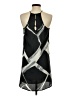 Veronica M. 100% Polyester Graphic Black Casual Dress Size XS - photo 2