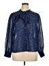 Live 4 Truth 100% Polyester Blue Long Sleeve Blouse Size 0X - photo 1