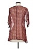 Language 100% Silk Orange 3/4 Sleeve Silk Top Size S - photo 2