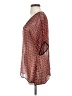 Language 100% Silk Orange 3/4 Sleeve Silk Top Size S - photo 5