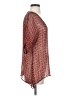 Language 100% Silk Orange 3/4 Sleeve Silk Top Size S - photo 4