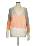 Shein Curve 100% Viscose Color Block Gray Pullover Sweater Size 16 Plus (2) - photo 1