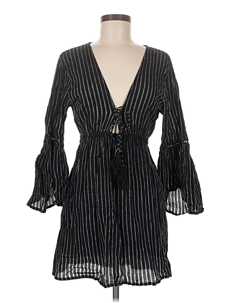 Pre-owned Blue Island Kimono In Black