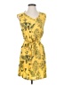 Papillon 100% Viscose Print Yellow Casual Dress Size S - photo 1