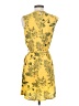 Papillon 100% Viscose Print Yellow Casual Dress Size S - photo 2