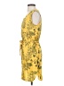 Papillon 100% Viscose Print Yellow Casual Dress Size S - photo 5
