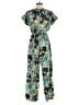 America & Beyond 100% Polyester Tropical Green Jumpsuit Size S - photo 2