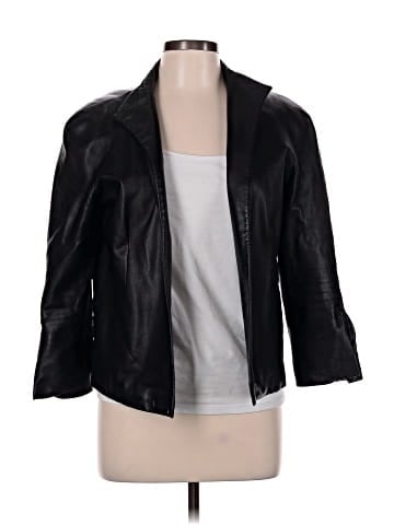 DKNY Leather Jacket (view 1)
