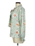 Pleione 100% Polyester Floral Green Long Sleeve Blouse Size M - photo 5