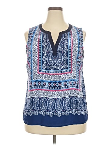 Skies Are Blue Sleeveless Blouse (view 1)