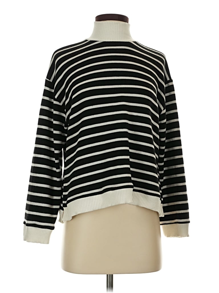 Pre-owned Zara Pullover Sweater In Black