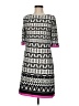 Eliza J Chevron-herringbone Gray Casual Dress Size 8 - photo 1