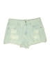Refuge Green Denim Shorts Size 7 - photo 1