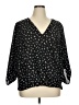 Lush Black 3/4 Sleeve Blouse Size 1X - photo 1