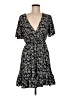 Shein 100% Polyester Floral Black Casual Dress Size M - photo 1