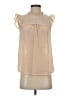 Monteau 100% Polyester Tan Sleeveless Blouse Size S - photo 1
