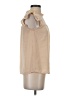 Monteau 100% Polyester Tan Sleeveless Blouse Size S - photo 4