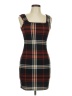 Shein 100% Polyester Plaid Brown Casual Dress Size 6 - photo 1