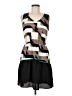 Bar III 100% Polyester Graphic Brown Casual Dress Size M - photo 1