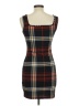 Shein 100% Polyester Plaid Brown Casual Dress Size 6 - photo 2