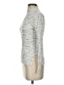 Topshop Metallic Silver Turtleneck Sweater Size 4 - 6 - photo 5