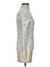 Topshop Metallic Silver Turtleneck Sweater Size 4 - 6 - photo 4