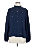 Shein 100% Polyester Blue Long Sleeve Blouse Size 8 - 10 - photo 1