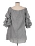 Bleuh Ciel 100% Polyester Gray Casual Dress Size M - photo 2
