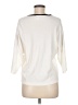 M Magaschoni Chevron-herringbone Ivory Pullover Sweater Size M - photo 2