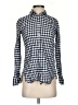 J.Crew Checkered-gingham Blue Long Sleeve Button-Down Shirt Size 00 - photo 1