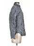 J.Crew Checkered-gingham Blue Long Sleeve Button-Down Shirt Size 00 - photo 4