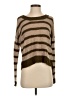 Aqua Stripes Brown Pullover Sweater Size S - photo 1